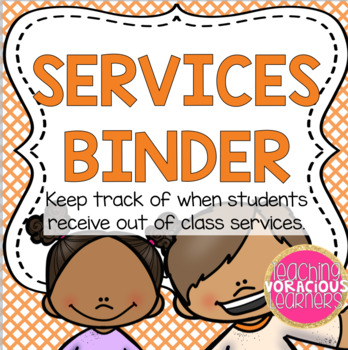Preview of *FREEBIE* Services Binder for Tracking Special Ed Services