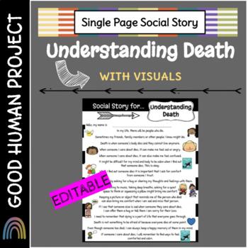 Preview of *FREEBIE* Social Story for Understanding Death | Google - PDF - Powerpoint
