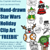 *FREEBIE* Star Wars Holiday Clip Art Hand-drawn