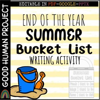 Preview of *FREEBIE* Summer Bucket List Activity | End of the Year | Editable