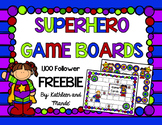 {FREEBIE} Superhero Game Boards