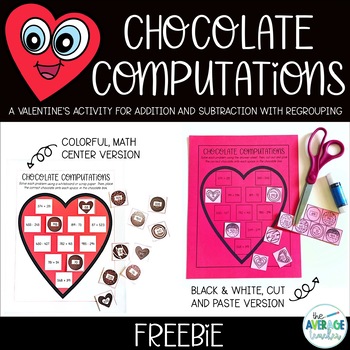 Preview of *FREEBIE* *DIGITAL* Valentine's Day Game - Addition & Subtraction w/Regrouping