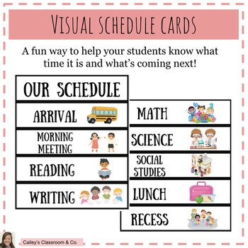 Preview of *FREEBIE* Visual Schedule Cards!