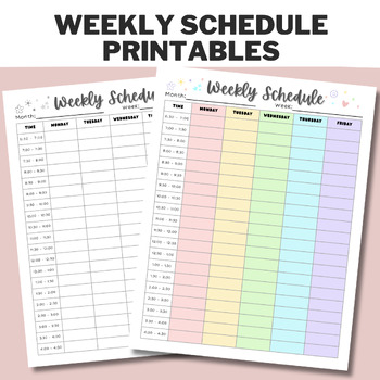 Preview of *FREEBIE Weekly Schedule Template for Related Services Providers - OT / PT / SLP
