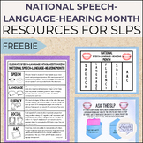 FREE National Speech-Language-Hearing Month (NSLHM) Resour