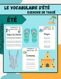 (FRENCH) 10 Summer Fun Tracing Pages for Kids