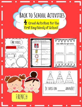 Preview of (FRENCH) BACK TO SCHOOL ACTIVITIES for Grades 1-3