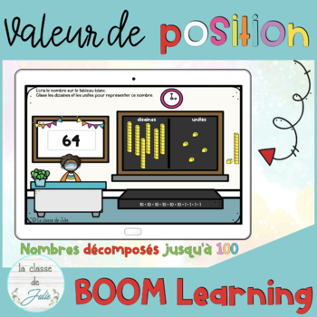 Preview of FRENCH Back to School BOOM Cards Place Value - Valeur de position (100)