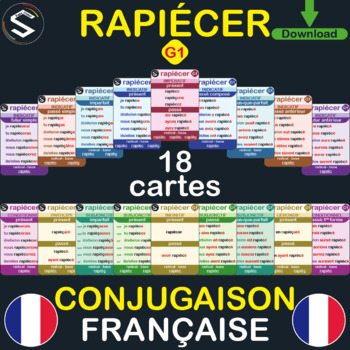 Preview of "FRENCH" Conjugaison du Verbe (RAPIÉCER), à TOUS LES TEMPS.