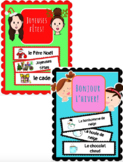(FRENCH) Word Wall BUNDLE: Happy Holidays AND Winter Vocab