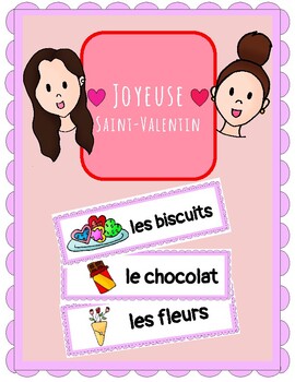 Preview of (FRENCH) Word Wall: Joyeuse Saint-Valentin! Valentine’s Day
