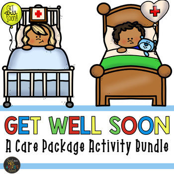Preview of Get Well Soon Activities Bundle