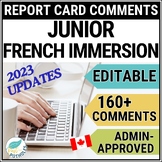 French Immersion Report Card Comments - FSL - Ontario Grad