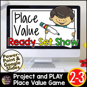 Preview of Place Value Games | 3rd Grade Test Prep | 2nd Grade Math Games No Prep | Google