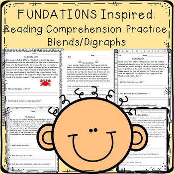 Preview of **FUNDATIONS inspired Blends Digraphs Reading Comprehension**