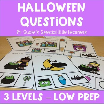 Preview of HALLOWEEN QUESTIONS FOR PRESCHOOL SPECIAL ED & SPEECH
