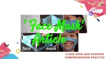 Preview of 'Face Mask'- Informational Text Analysis