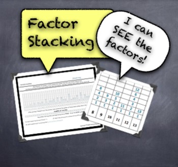 Preview of "Factor Stacking" Activity - Unique, Visual Approach to Number Theory Basics