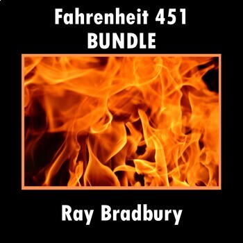 Preview of "Fahrenheit 451": Bundle with Test, Quizzes, Essay Prompts, Study Guides, & Keys