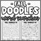 "Fall" Doodle Word Searches | Fun Challenge, Early Finishe