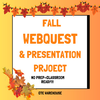 Preview of  Fall Holidays Web Quest and Presentation Project! No Prep, Classroom Ready! 