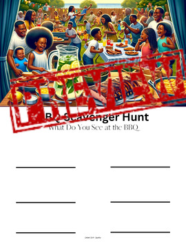 Preview of Family BBQ Summer Fun Lesson Plan and Activities