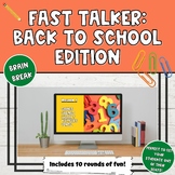 "Fast Talker" Brain Break Game- Back to School Edition