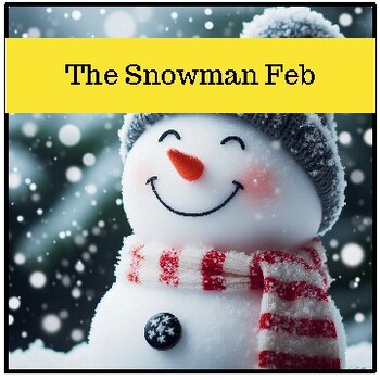 Preview of Feb's Snowman Winter Adventure Story for Kids 2024 | Engaging English Winter Tal
