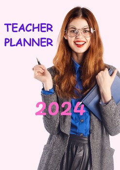 Preview of Teacher Planner, Teacher Binder, Undated Daily, Weekly Planner,& Monthly Planner