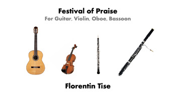 Preview of "Festival of Praise" Instrumental Quartet Guitar Violin Oboe Bassoon
