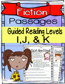 Preview of (Fiction) Leveled Passages Guided Reading Levels I,J, K (Lexiles 290-440)