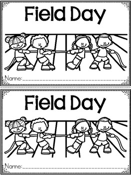 Preview of "Field Day" A June/Summer Emergent Reader and Response Dollar Deal
