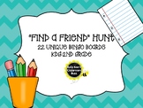 "Find A Friend" Hunt- BINGO Boards