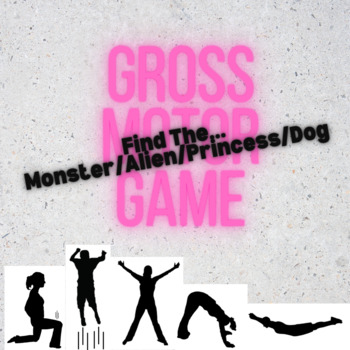 Preview of "Find The..." Easily Editable Clickable Gross Motor Game
