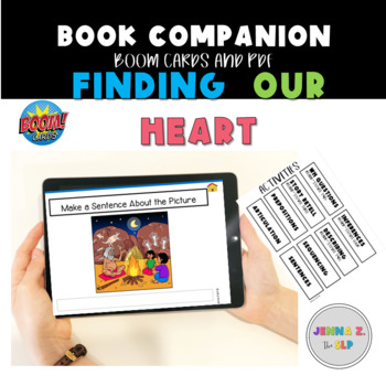 Preview of "Finding Our Heart" by Thomas Mayor Book Companion (Boom Cards- NAIDOC WEEK)