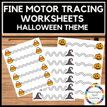 Preview of  Fine Motor Tracing Halloween Theme | Printable 