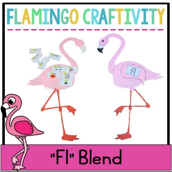 Preview of Fl Blend Flamingo Craft and Activity