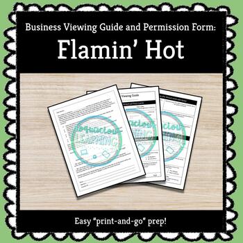 Preview of ★ Flamin Hot ★ Business and Entrepreneurship Movie Viewing Guide