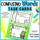 Homophones Task Cards Activities or Scoot Games 3rd 4th Grade