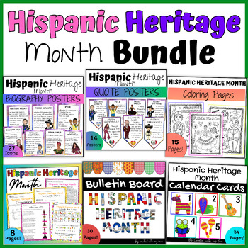 Preview of {Flash Deal!} Hispanic Heritage Month BUNDLE Bulletin Board Activities