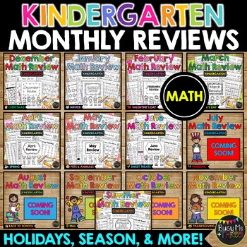 Preview of ⭐Flash Deal⭐ Kindergarten No Prep Activities MATH GROWING BUNDLE