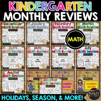 Preview of ⭐Flash Deal⭐ Kindergarten No Prep Activities MATH GROWING BUNDLE Summer Review