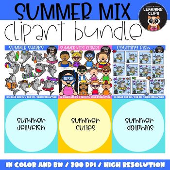 Preview of {Flash Deal} Summer Mix Clipart Bundle