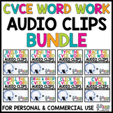 CVCE Word Work Audio Clips for Creating Digital Resources BUNDLE