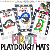 Pirate Playdough Mats | Fine Motor Center | Pirate Day Act
