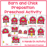 Farm Themed Barn and Chick Prepositional Activity