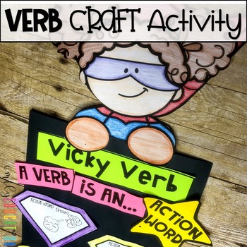 Preview of Action Verb Activities | Verb Craft Activity