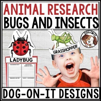 Preview of Animal Report Pennant Banners Animal Research Project Templates Insects & Bugs