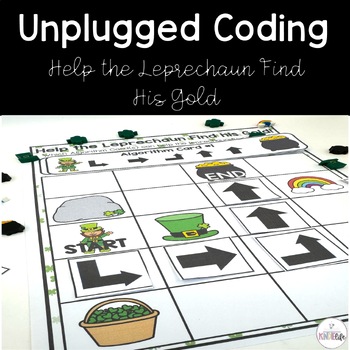 Preview of Unplugged Coding - St. Patrick's Day Theme