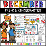 December activities for pre-k and kindergarten | Literacy | Math